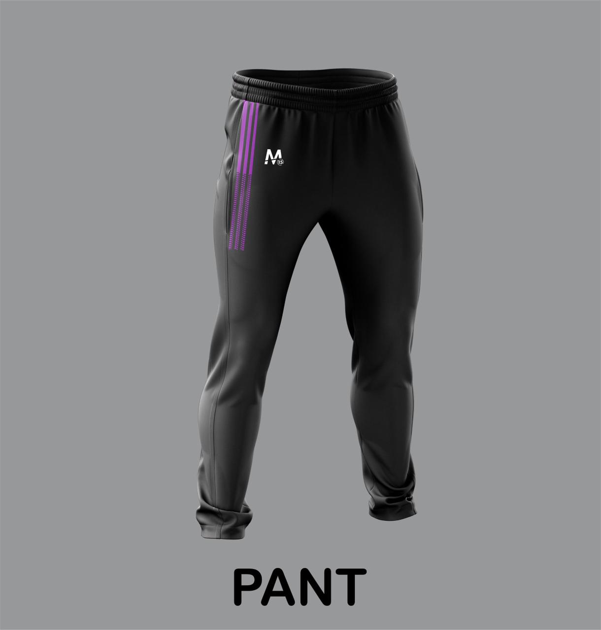 Tracksuit Pant - Black/ Purple